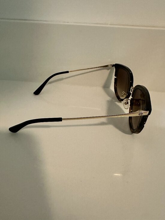 Tory Burch Cat-Eye Sunglasses Black Tortoise Brown Gradient Never Worn main image 5